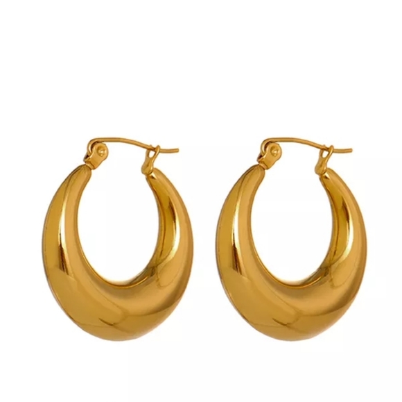 Nice Geometric Hoop Earrings - Picture 4 of 5
